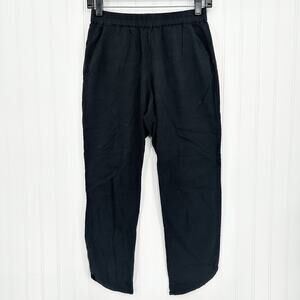 Marine Layer Pants Womens XS Allison Crop Black Lyocell Tencel Coastal Beach